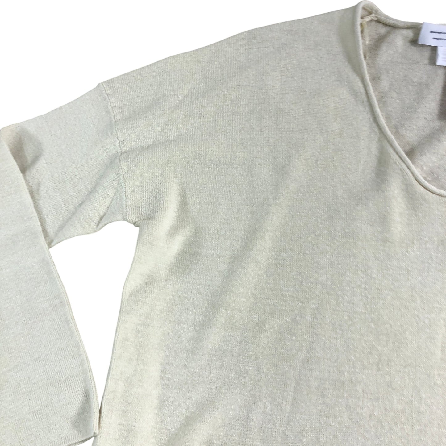 Branded V Neck Sweater 12 Women's Cream