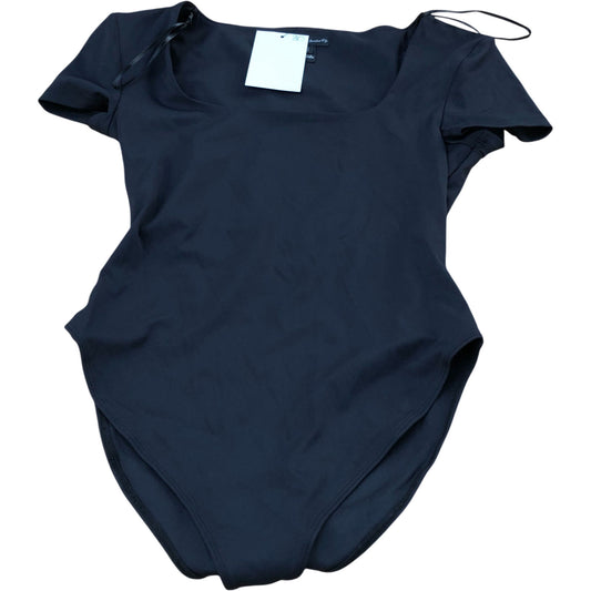 River Island Bodysuit Black UK8 Women's Short Sleeve Polyester Blend Fashion