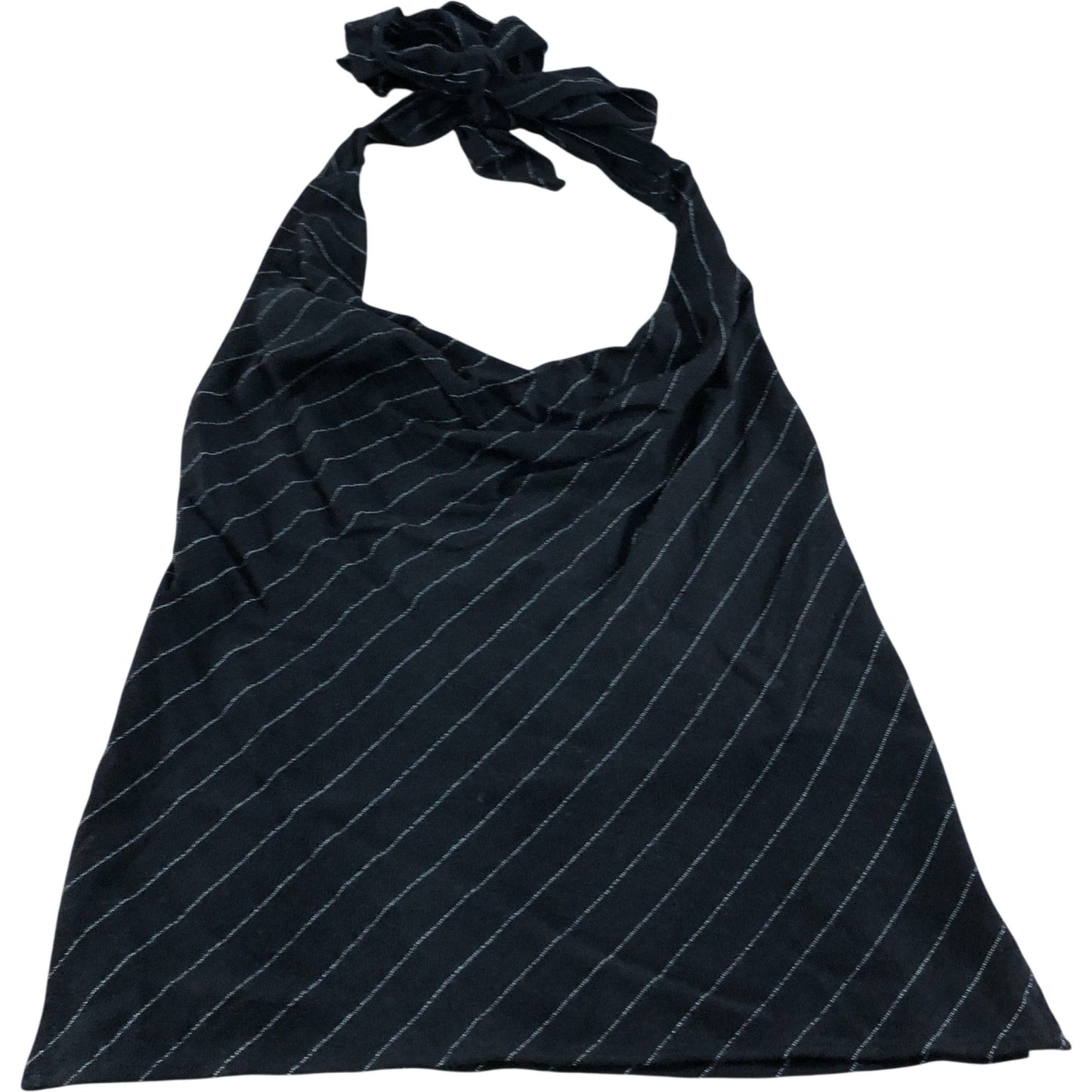 River Island Women's Black Striped Halter Top Size UK6