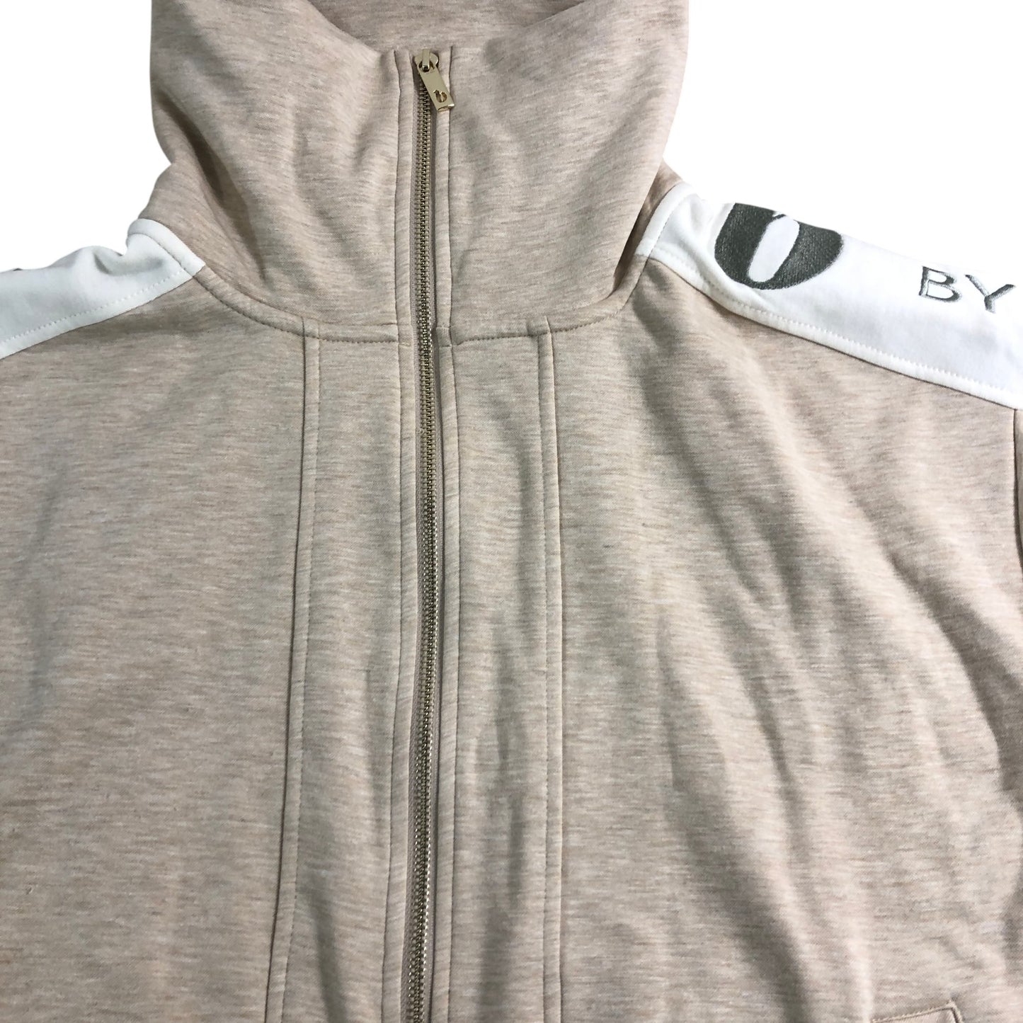 By Ted Baker Hooded Zip Up Sweatshirt UK6 Women's Beige Activewear Hoodie