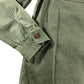 Furze Garment Dye Twill Shirt Khaki Green Long Sleeve Size Large