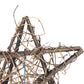 Rattan Style Lit Christmas Star Tree Topper 10"