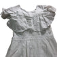 ASOS White Ruffle Dress UK10 Women's Linen Viscose Blend Summer Style