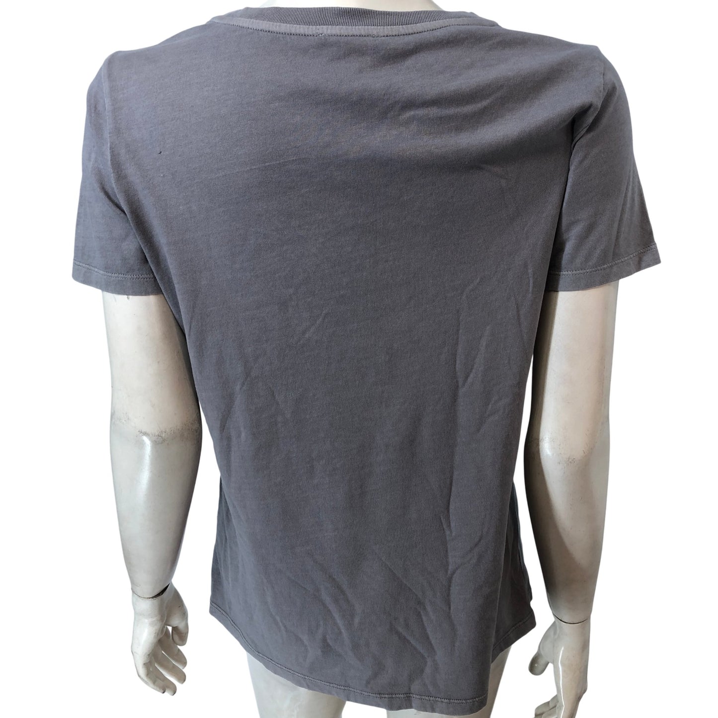 River Island UK8 Women's Grey Floral Embroidery T Shirt Casual