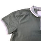 Threadbare Polo Shirt Regular Fit Khaki Zip Neck Size L