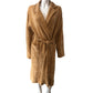 Nordstrom Women's S Sleep Robe Soft Rust Ribbed Polyester Spandex Fabric