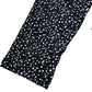 Navy Multi Spot Print Button Front Midi Dress Size UK8 Women's