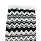 River Island Black And White Wave Crochet Midi Skirt UK Size M Women's
