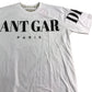 AVANT GARDE PARIS AGM105 UK L Men's White Cryptic Graphic T-Shirt