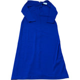 River Island Long Sleeve Dress Women's Royal Blue Polyester Blend Casual
