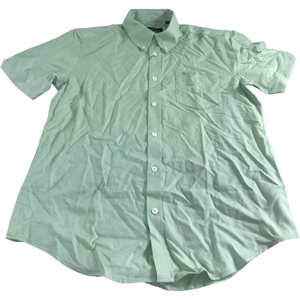 Ben Sherman Grass Green Oxford Shirt Medium Cotton Short Sleeve Men