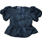 Baukjen Ophelia Bow Detail Blouse Caviar Black Size 12