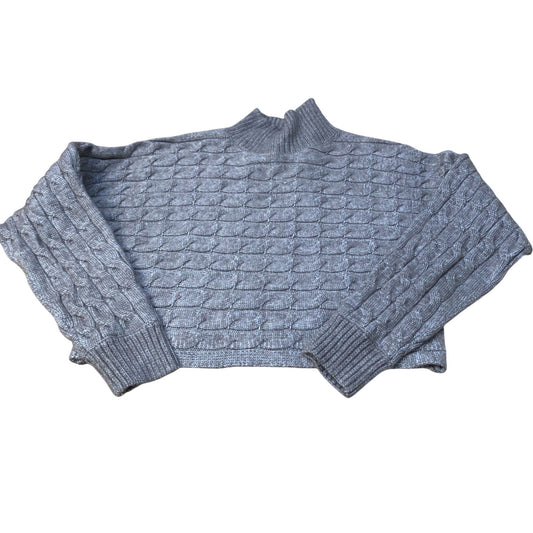 Chunky Knit Jumper Size S Women's High Neck Long Sleeve Sweater