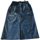 River Island Black Long Skirt UK Size 12 Women's High Waist Aline Faux Leather