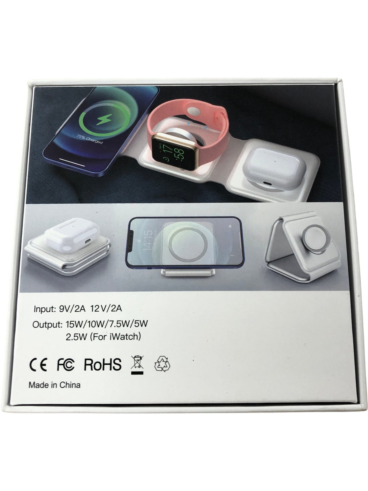 3 In 1 Magnetic Wireless Charger Fast Charger For iPhone AirPods Apple Watch