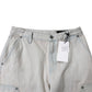 Zara Wide Leg Jeans UK 8 Tall Women's High Waisted Cotton Pale Blue
