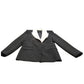 Red Herring Tuxedo Jacket UK12 Women's Formal Wear Black with White Satin Collar