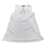 River Island Women's White Textured Tank Top UK Size S Sleeveless Style