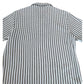 River Island Short Sleeve Shirt M Men's Stripe Pattern Cotton Regular Fit