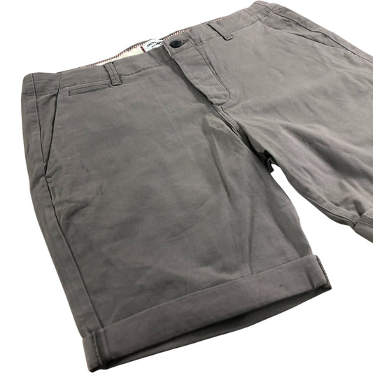 Jack & Jones Chino Shorts Men's Grey Cotton Blend Casual Wear Large