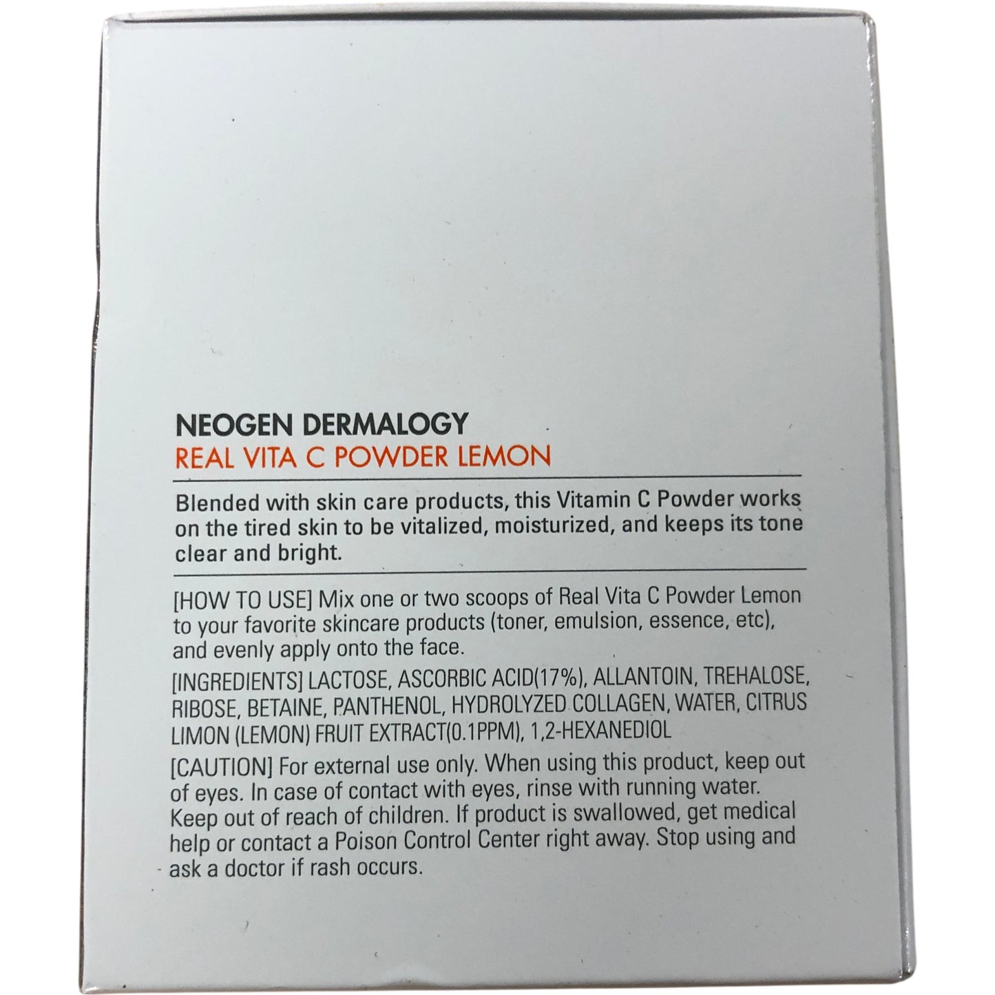 NEOGEN DERMALOGY Real Vita C Powder Lemon Skin Treatment 20g Helps Revitalise
