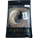 Sofeiyan Long Straight Hair Extensions Brown And Bleach Blond Wig Supplies