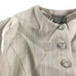 River Island UK12 Women's Cropped Twill Jacket Cream Button Front Long Sleeve