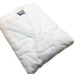 Mens Classic Shawl Robe One Size Cotton Terry Cloth Bathrobe Hotel Spa White