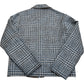 River Island Brown Check Wool Blend Zip Up Trucker Jacket