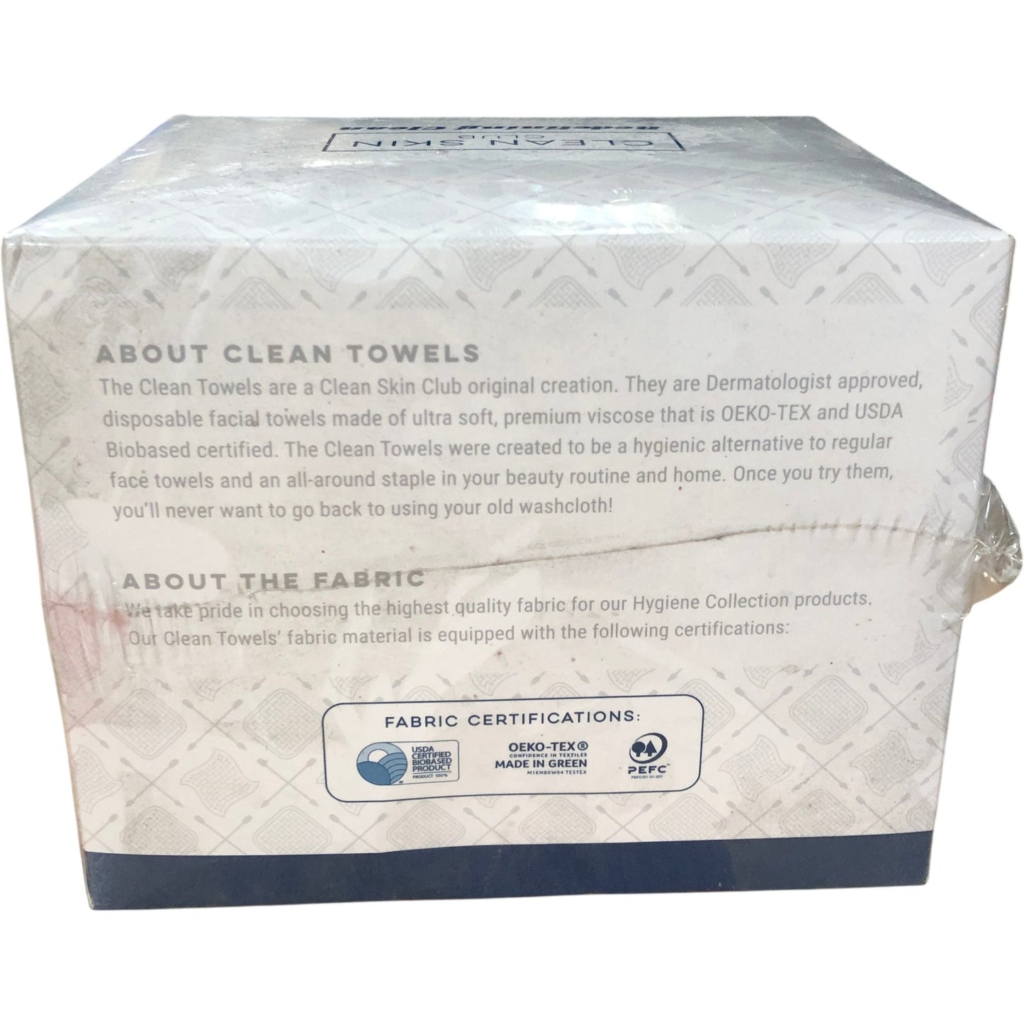 CLEAN SKIN CLUB Clean Towels XL 50 Count Ultra Soft Disposable Facial Towels