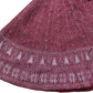 Red Christmas Tree Skirt with White Snowflake Pattern Decorative Decor 48"