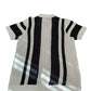 River Island Boys Knitted Short Sleeve Shirt UK11-12 Black White Striped