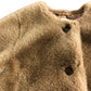 River Island Kids Faux Fur Coat 2-3 Years Girls Tan Button Up