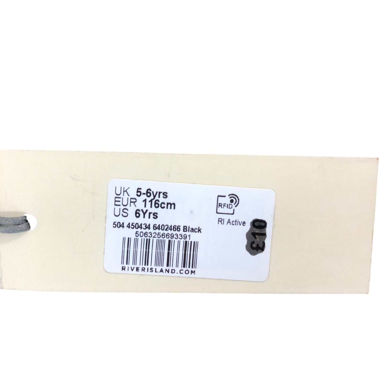 RIVER ISLAND Black Swim Shorts UK5-6 Years Kids Activewear Base Layer Short