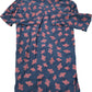 Long Sleeved Shirt UK Size 10 Women's Red Patterned Viscose Top