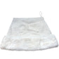 River Island White Faux Fur Trim Skirt Size 12 Women Elegant Tweed Style