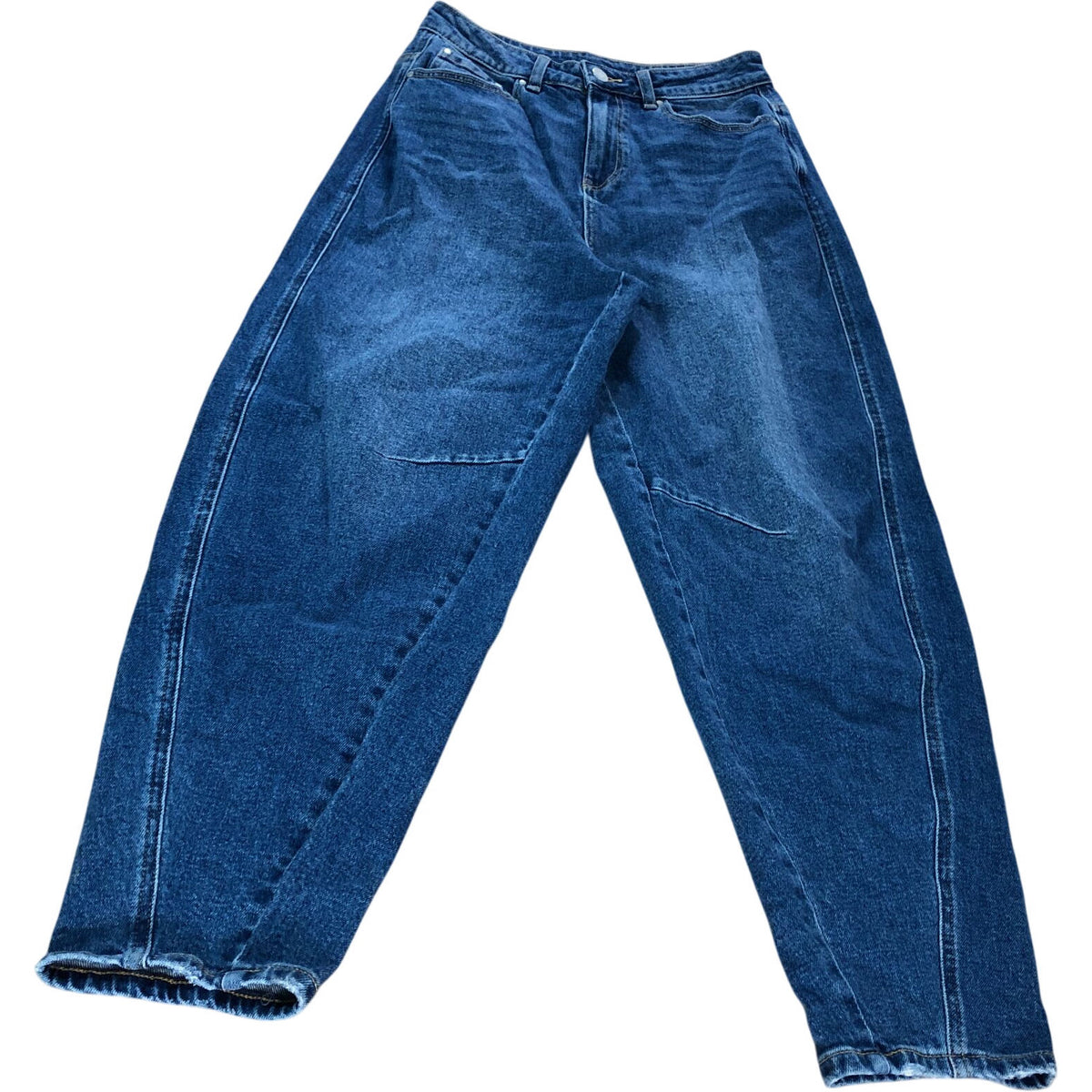 Jeans Size 8R Women's Dark Blue Barrel Leg