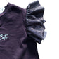 River Island Always Cute T-Shirt Girls Size 2-3 Years Glitter Puff Sleeve Top