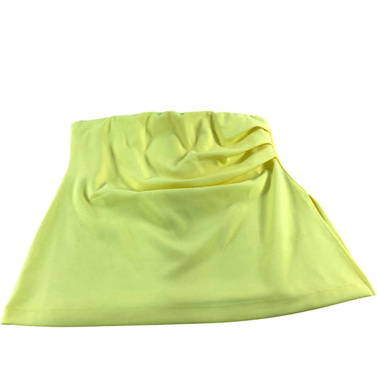 River Island Yellow Strapless Top UK L Women's