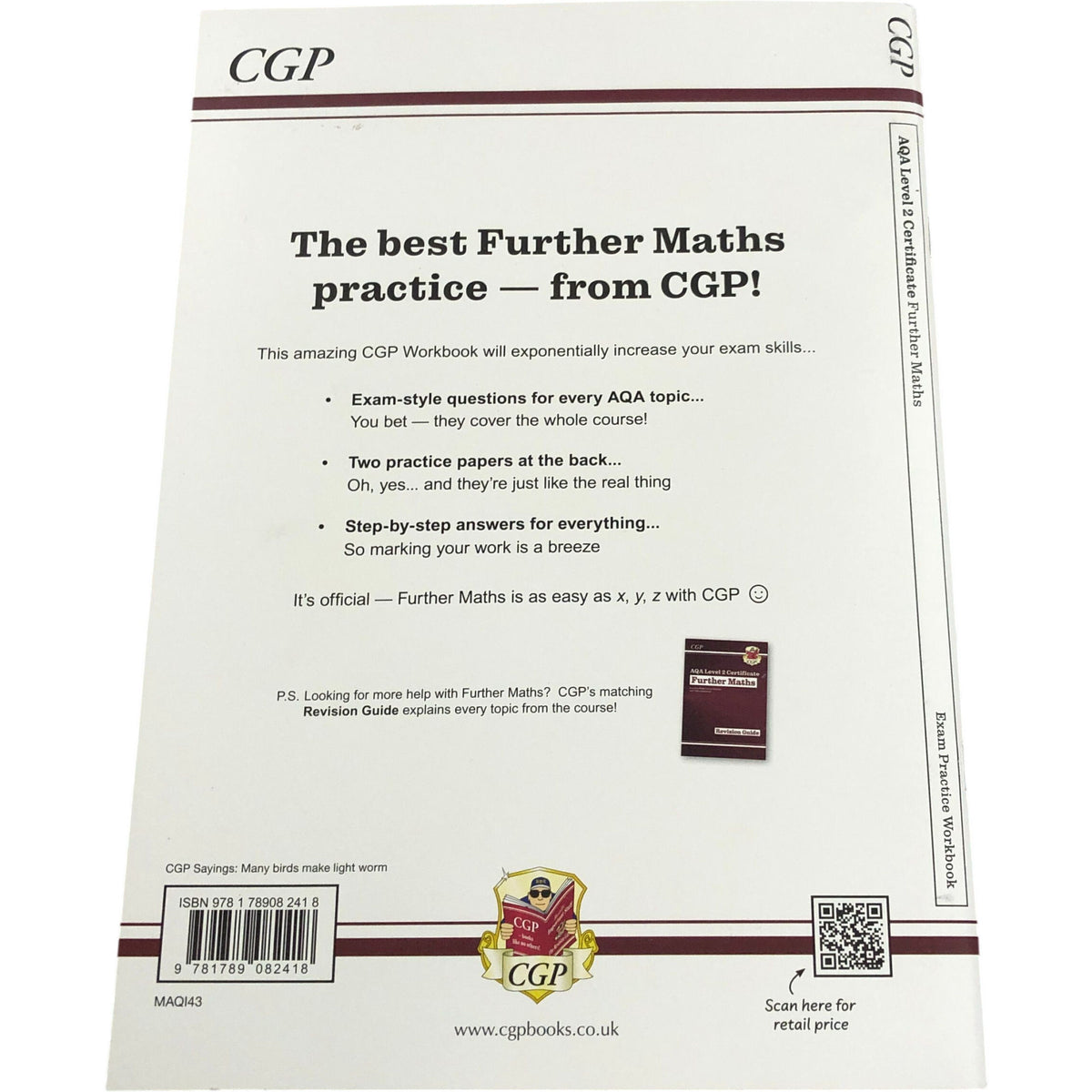 CGP AQA Level 2 Certificate Further Maths Exam Practice Workbook