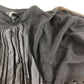 River Island Pleated Blouse Size UK12 Women's Black Sheer Sleeve Pleated Design