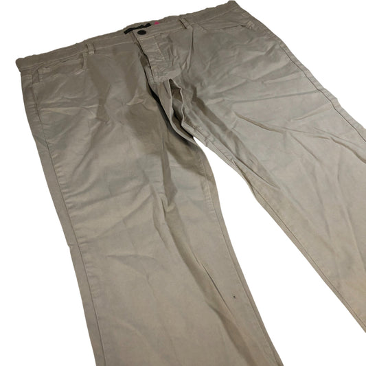 French Connection Chinos Trousers Regular Men's Beige Cotton Casual Fit 42W 30L