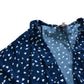 Dancing Leopard Wrap Dress Size 6 Women's Blue White Spot Pattern