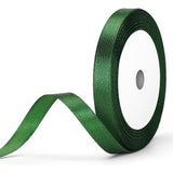 Green Satin Ribbon 1cm 2 Pack Multi Purpose Crafting Material