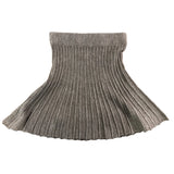 River Island Relaxed Knit Skirt XS Women's Light Brown Pleated Casual Wear