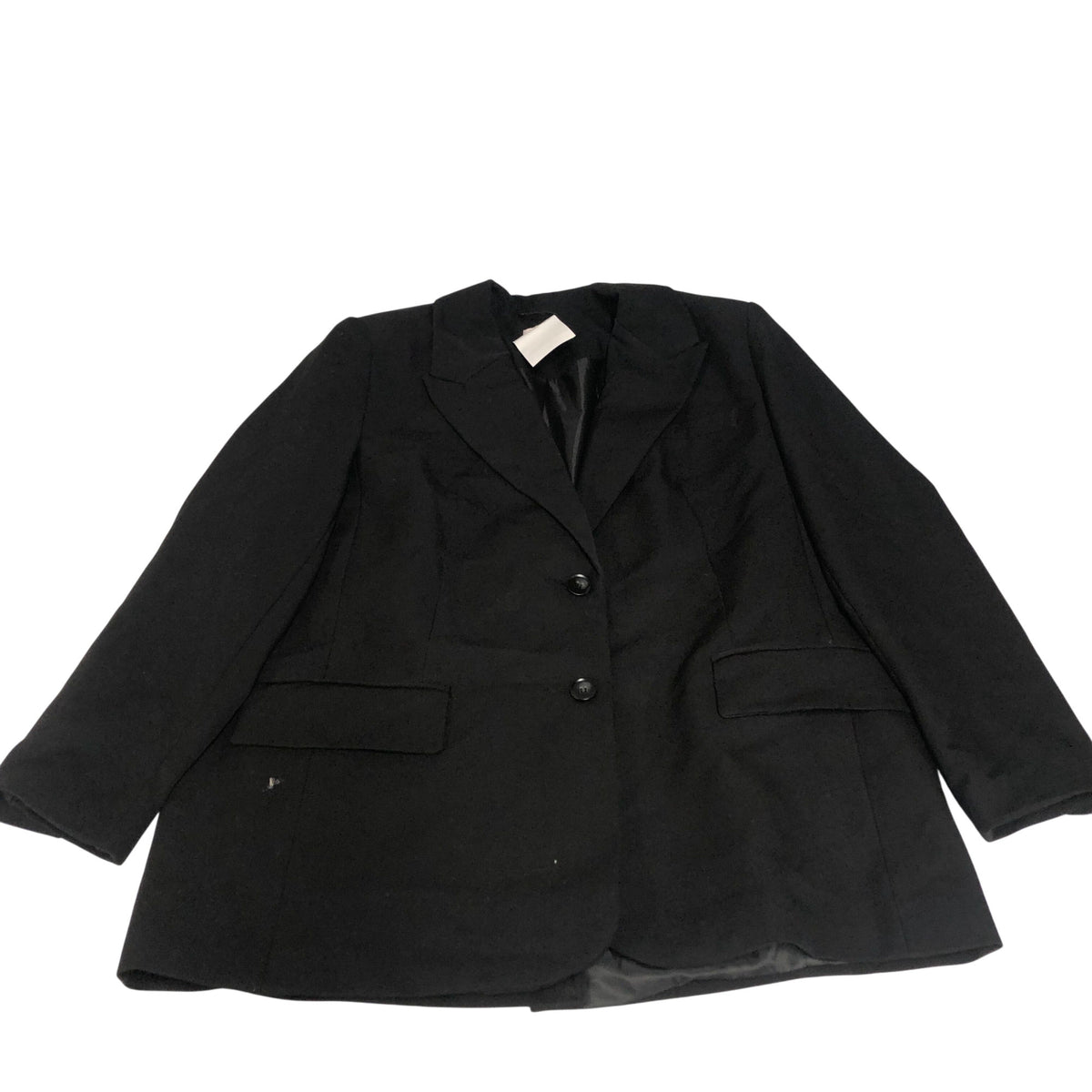Blazer Jacket UK16 Women's Black Smart Casual Stretch Fabric