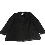 Blazer Jacket UK16 Women's Black Smart Casual Stretch Fabric