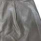 River Island Faux Leather Mini Skirt UK8 Women's Brown Stylish Design