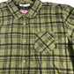 TOKYO LAUNDRY Check Shirt XXL Men's Casual Green Flannel Long Sleeve Top