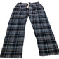 John Rocha Men's Loungewear Trousers  Blue Checked Soft Cotton Nightwear XL